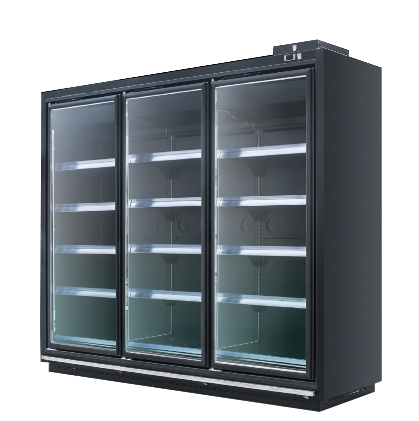 серия LINYA холодильная горка со стекленной двери