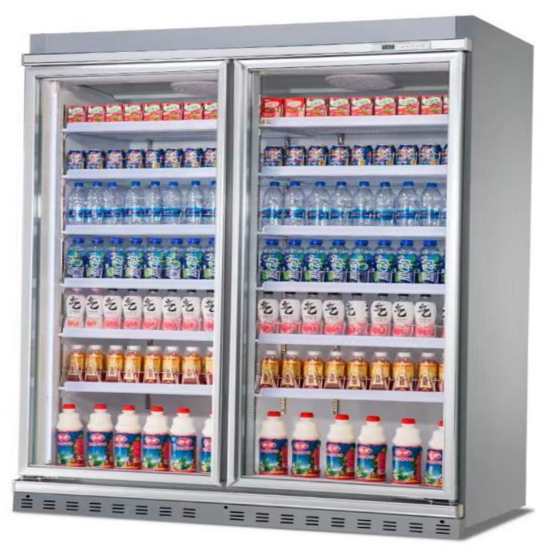 вставленный в стену 9 столбцы （выносной агрегат ）холодильная витрина （без агрегата ）