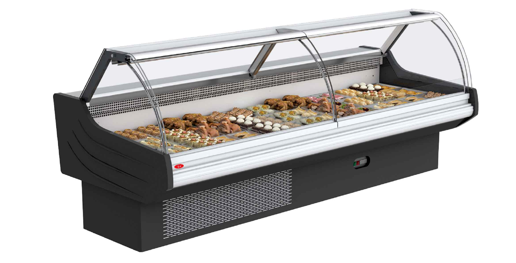 тепловая витрина для мяса или готового продукта